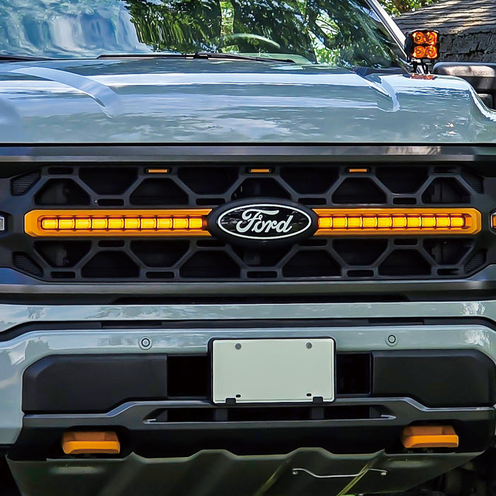 Smoked LED Amber Lights w/ Sequential Turn Signal For 24+ Ford F150 Tremor | AMERICAN MODIFIED