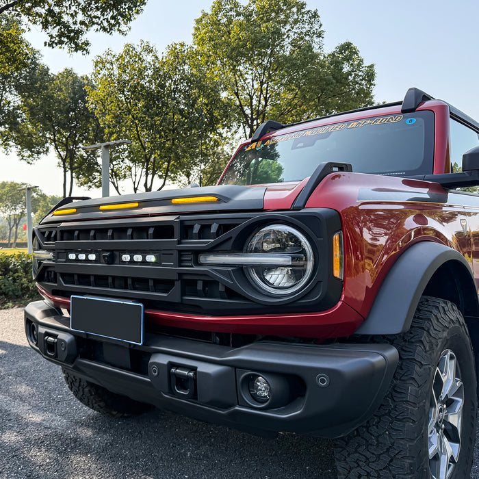 Protector Stone Guard W/ Amber LED Lights For 21+ Bronco | American Modified