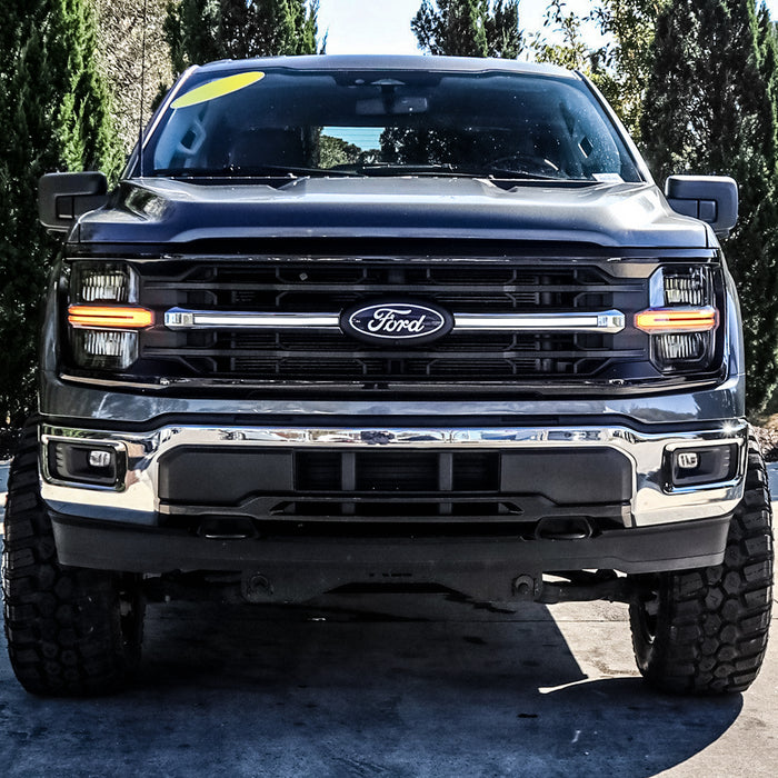 LED Grille Lights W/ Sequential Turn Signal For 2024+ Ford F150 XLT | American Modified