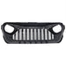 Gladiator Vader Grille W/ LED Eyebrow DRL and Turn Signals - Matte Black For 18+ Jeep Wrangler JL & Gladiator JT W/O Trailcam | American Modified
