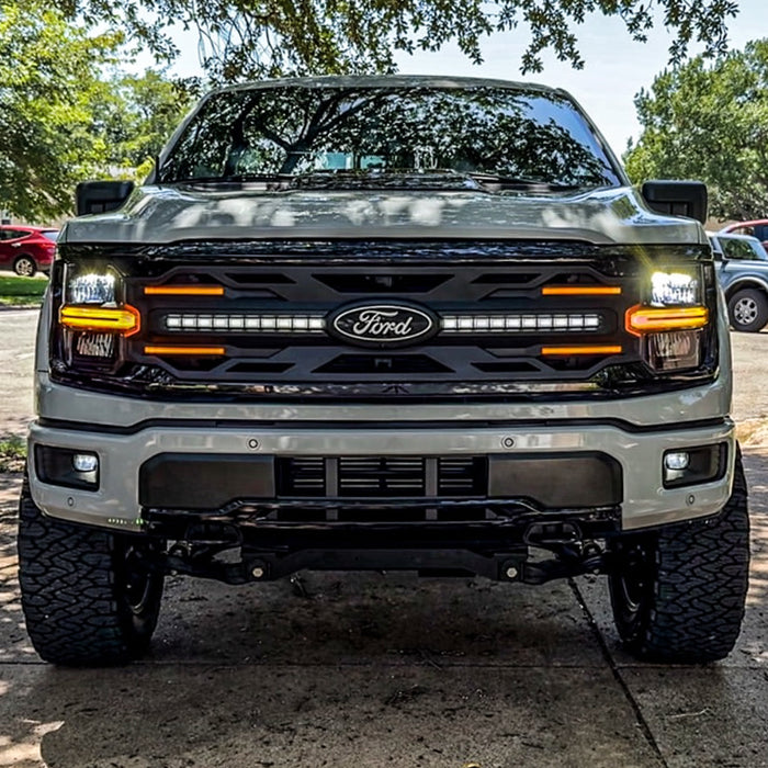 Armor Grille - Matte Black For 2024+ Ford F150 XLT/ STX | American Modified