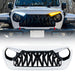 Shark Grille W/ LED Eyebrow DRL and Turn Signals - White & Black For 18+ Jeep Wrangler JL & Gladiator JT | American Modified