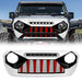 Demon Grille W/ Led Off-Road Lights - Red & White & Black For 18+ Jeep Wrangler JL & Gladiator JT W/O Trailcam | American Modified