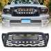 TRD PRO Style Grille w/ LED Off-Road Lights, Amber Lights and DIY Letters for 2005-2011 Toyota Tacoma- Matte Black | American Modified