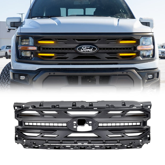 Armor Grille - Matte Black For 2024+ Ford F150 XLT/ STX