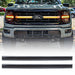Smoked LED Grille Amber Lights W/ Sequential Turn Signal For 2024+ Ford F150 XLT | American Modified