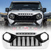 Demon Grille W/ Led Off-Road Lights-White & Black For 18-23 Jeep Wrangler Jl & Gladiator Jt W/O Trailcam| American Modified