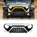 Goliath Grille W/ LED DRL and Turn Signals - White & Black For 07-18 Jeep Wrangler JK | American Modified