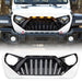 Goliath Grille W/ Amber Led Running Lights For 18-23 Jeep Wrangler Jl & Gladiator Jt - White & Black| American Modified