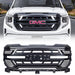 Armor Grille W / Drl & Turn Signal Lights Emblem Base - Matte Black For 22+ GMC Sierra 1500 | AMERICAN MODIFIED