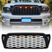 Front Mesh Grille W/ Amber Lights - Matte Black For 2005-2011 Toyota Tacoma | American Modified