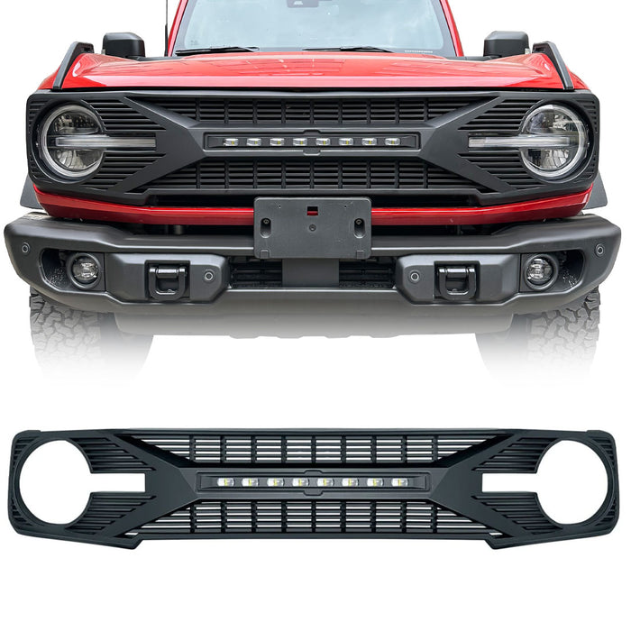 Tomahawk Grille w/ Off-Road Lights For 2021-2023 Ford Bronco丨American Modified