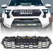 Front Grille W/ Off-Road Lights & Emblem Base - Matte Black For 2024+ Toyota Tacoma | American Modified