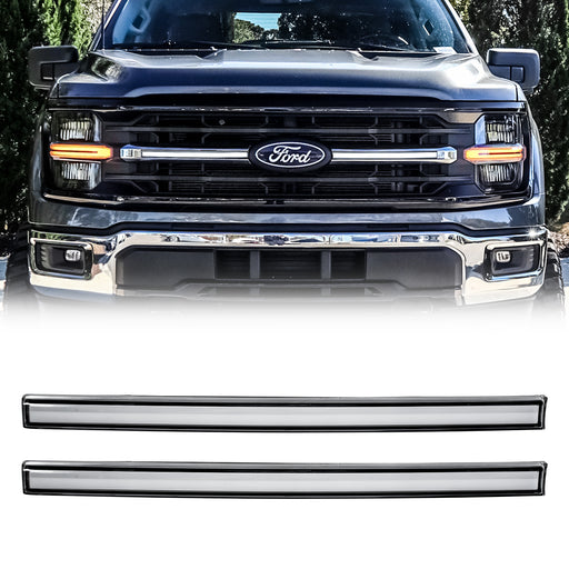 LED Grille Lights W/ Sequential Turn Signal For 2024+ Ford F150 XLT | American Modified