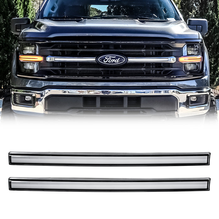 LED Grille Lights W/ Sequential Turn Signal For 2024+ Ford F150 XLT | American Modified