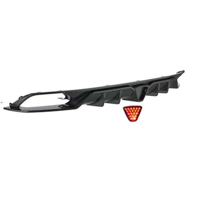 Rear Bumper Diffuser Lip W/ LED Light For 2018-2023 Honda Accord