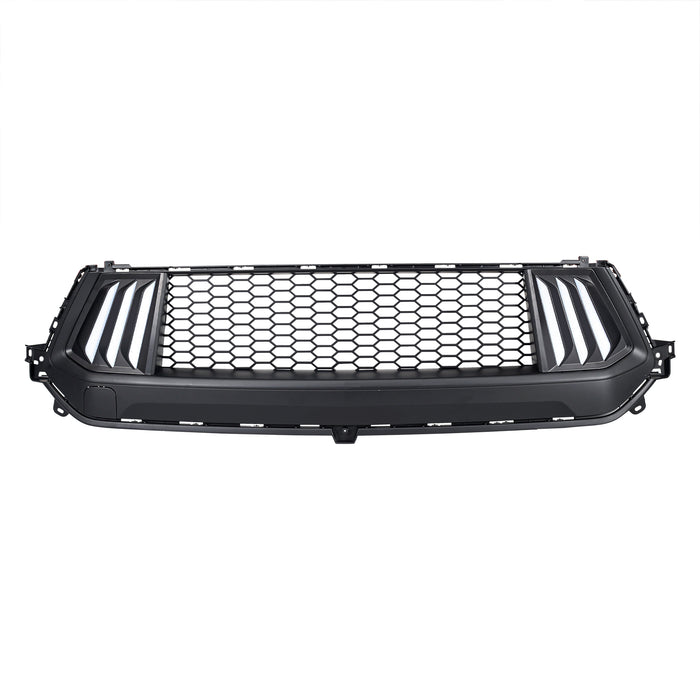 Knife Style Front Upper Grille W/ LED DRL and Turn Signals For 24+ Ford Mustang | American Modified