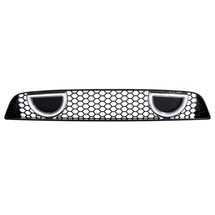 Boss 302 Style Grille W/DRL and Turn Signal & Fog Light Deletes - Glossy Black for 2013-2014 Ford Mustang|American Modified