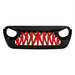 Shark Grille - Red & Black For 18+ Wrangler JL & Gladiator JT W/O Trailcam | American Modified