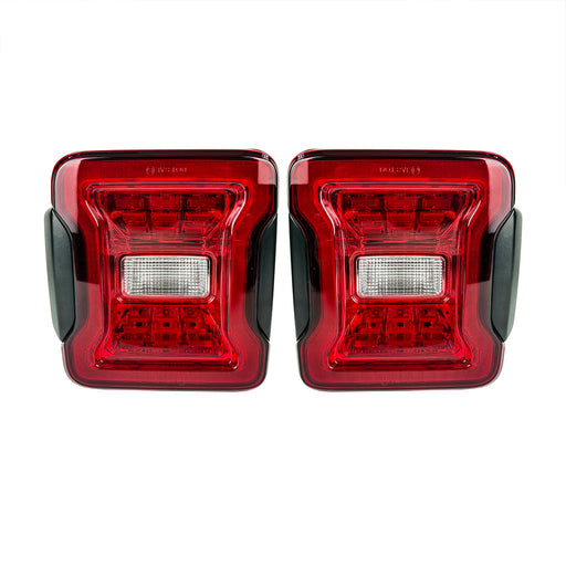 JK to JL Conversion Tail Lights - Red Lens For 07-18 Jeep Wrangler JK/ JKU(DOT Approved) | American Modified