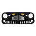 Empire Grille W/ Amber Lights - Glossy Black for 07-18 Jeep Wrangler JK | American Modified