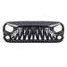 Shark Grille  w/ LED Eyebrow DRL and Turn Signals - Matte Black For 07-18 Jeep Wrangler JK | AMERICAN MODIFIED