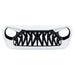 Shark Grille W/ LED Eyebrow DRL and Turn Signals - White & Black For 18+ Jeep Wrangler JL & Gladiator JT | American Modified