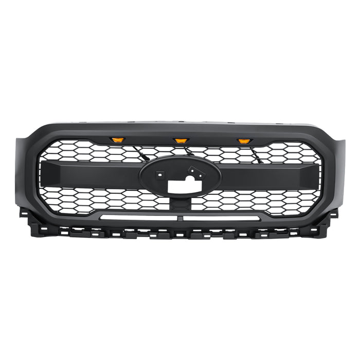 Raptor Style Mesh Grille W/ Amber Lights For 2021-2023 Ford F150(Excluding Raptor)｜American Modified