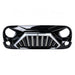 Goliath Grille W/ LED DRL and Turn Signals - Glossy Black For 07-18 Jeep Wrangler JK | American Modified