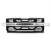 Armor Front Grille W/ Off-Road Lights No Amber Lights - Chrome Glossy Black For 2019-2021 Chevy Silverado 1500 | American Modified
