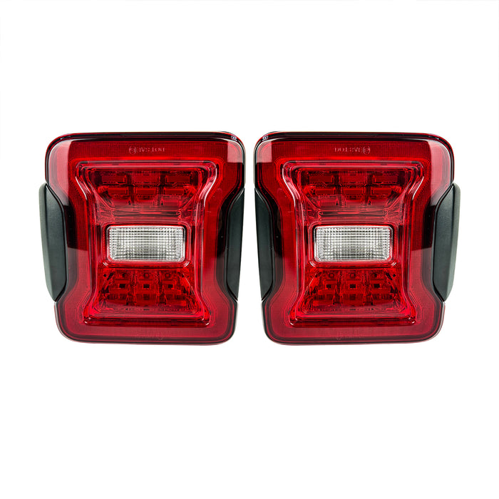 Red Lens LED Tail Lights For 18+ Jeep Wrangler JL | American Modified