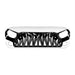 Shark Grille W/ LED Eyebrow DRL and Turn Signals - White & Black For 07-18 Jeep Wrangler JK | American Modified