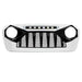 Demon Grille W/ Led Off-Road Lights-White & Black For 18-23 Jeep Wrangler Jl & Gladiator Jt W/O Trailcam| American Modified