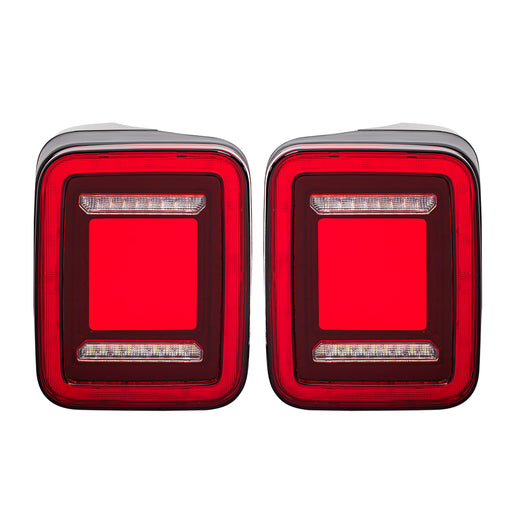Red Lens Tunnel Tail Lights For 2020+ Jeep Gladiator JT | AMERICAN MODIFIED