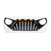 Goliath Grille W/ Amber Led Running Lights For 18-23 Jeep Wrangler Jl & Gladiator Jt - White & Black| American Modified