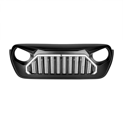 Gladiator Vader Grille W/ LED DRL and Turn Signals - Matte Black For 18+ Jeep Wrangler JL & Gladiator JT | American Modified