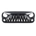 Shark Grille  w/ LED Eyebrow DRL and Turn Signals - Matte Black For 07-18 Jeep Wrangler JK | AMERICAN MODIFIED