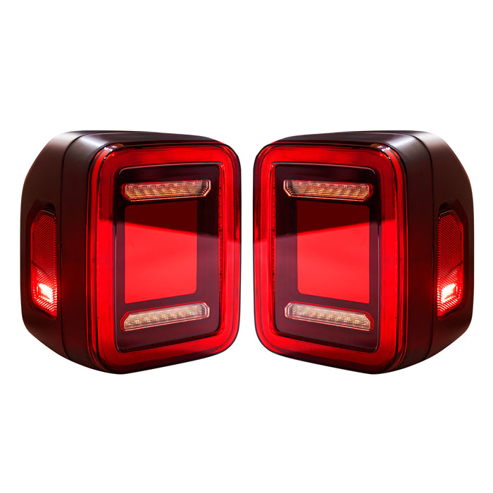 Red Lens Tunnel Tail Lights For 2020+ Jeep Gladiator JT | AMERICAN MODIFIED