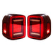 Red Lens Tunnel Tail Lights For 2020+ Jeep Gladiator JT | AMERICAN MODIFIED