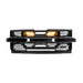 Armor Grille W/ Amber Lights & Emblem Holder - Glossy Black For 2019-2021 Chevy Silverado 1500 | American Modified