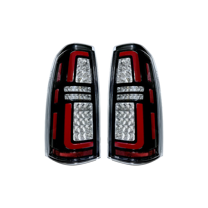 Chrome LED Tail Lights-Clear Lens for 99-06 Chevy Silverado & 99- 02 GMC Sierra 1500 2500 3500(DOT Approved) | American Modified