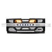 Armor Front Grille W/ Off-Road Lights & Amber Lights - Chrome Glossy Black For 2019-2021 Chevy Silverado 1500|American Modified