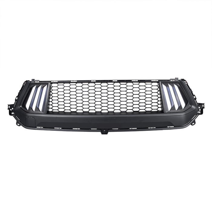 Knife Style Front Upper Grille W/ LED DRL and Turn Signals For 24+ Ford Mustang | American Modified
