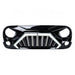 Goliath Grille W/ LED DRL and Turn Signals - Glossy Black For 07-18 Jeep Wrangler JK | American Modified
