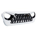 Shark Grille W/ LED Eyebrow DRL and Turn Signals - White & Black For 18+ Jeep Wrangler JL & Gladiator JT | American Modified