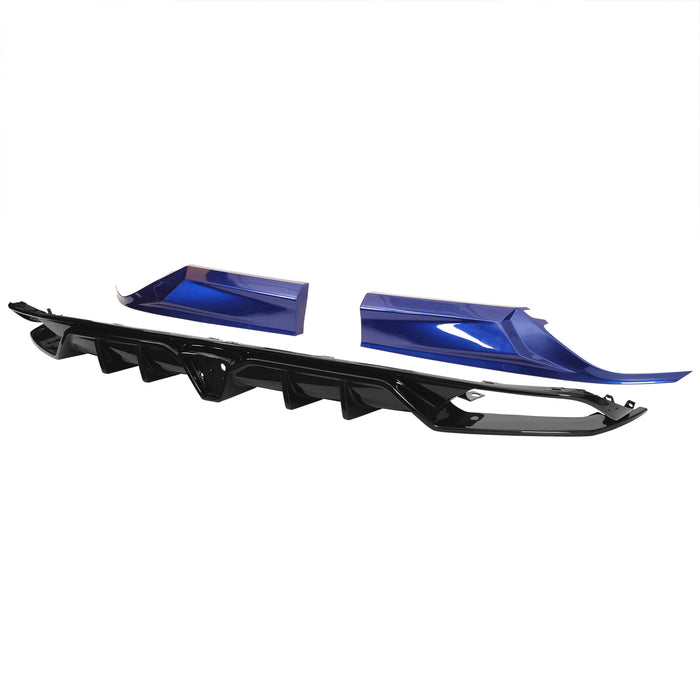 Rear Bumper Diffuser Lip W/ LED Light For 2018-2023 Honda Accord