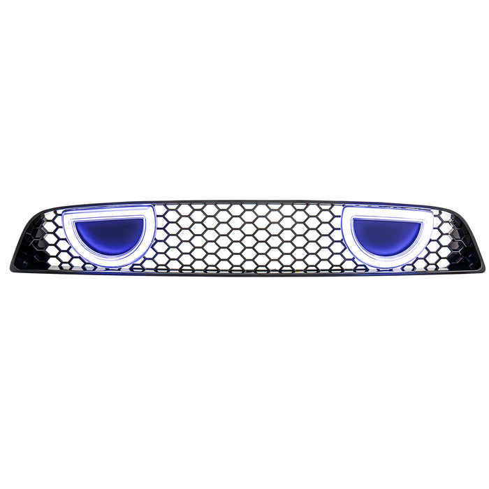 Boss 302 Style Grille W/DRL and Turn Signal & Fog Light Deletes - Glossy Black for 2013-2014 Ford Mustang|American Modified