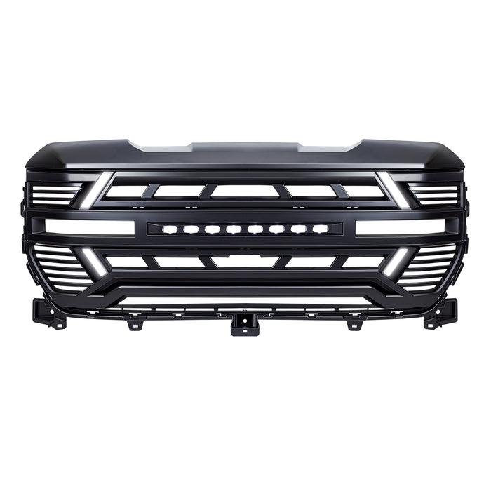 Armor Grille w/ Off-Road Lights, DRL & Camera Bracket - Matte Black For 22-25 GMC Sierra 1500 | AMERICAN MODIFIED