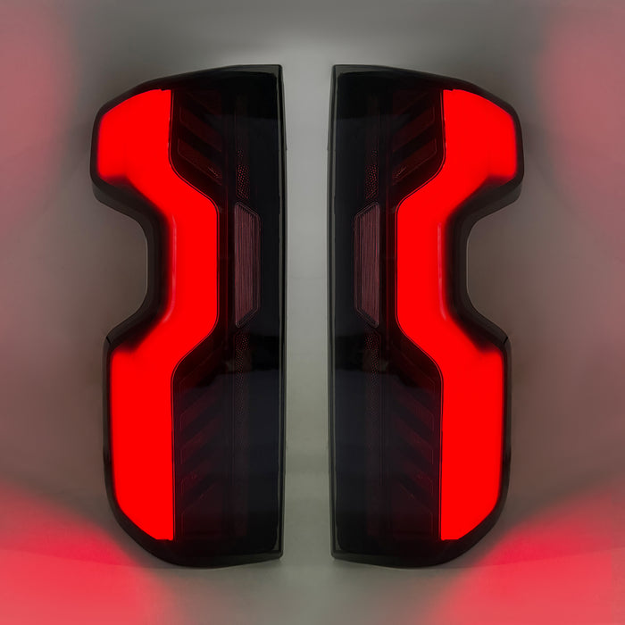 Red LED Tail Lights W/ Start Animation For 2019–2026 Chevy Silverado 1500 & 2020–2026 Silverado 2500HD/3500HD | American Modified