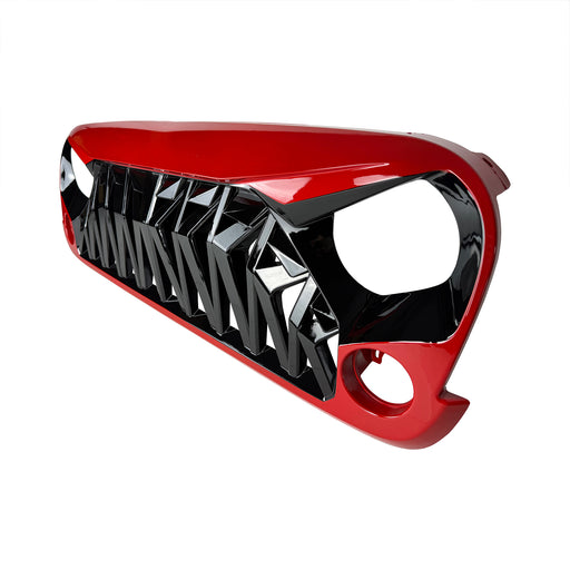 Shark Grille - Red & Black For 07-18 Wrangler JK/ JKU | American Modified